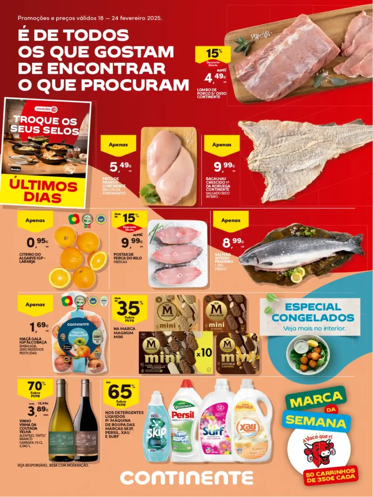 Folheto Continente 18 a 24 Fevereiro 2025 - Página 01