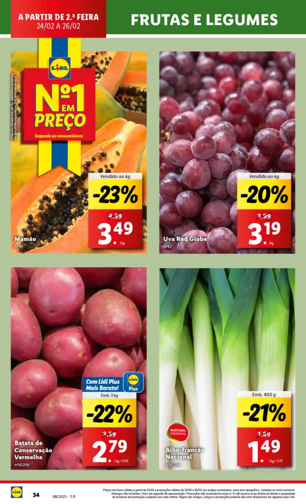 Folheto Lidl 20 a 26 Fevereiro 2025 - Página 34