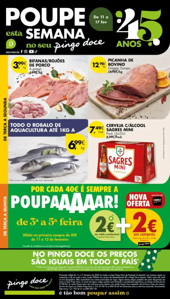 Folheto Pingo Doce 11 a 17 Fevereiro 2025 - Página 01