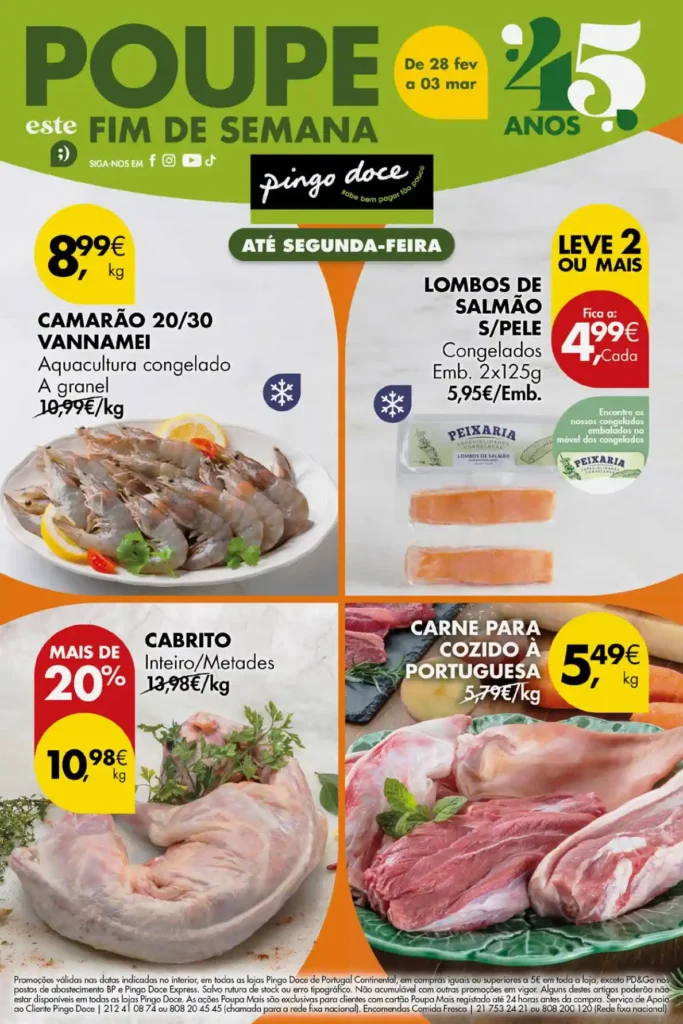 Folheto Pingo Doce Fim de Semana 28 Fevereiro a 3 Março 2025 - Página 01