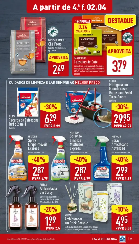 Folheto Aldi 2 a 8 de Abril de 2025 - Página 15