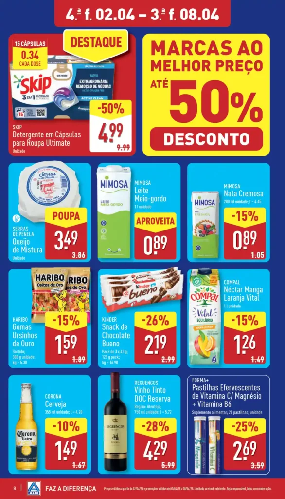 Folheto Aldi 2 a 8 de Abril de 2025 - Página 8