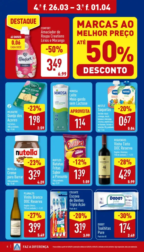 Folheto Aldi 26 de Março a 1 de Abril de 2025 - Página 08