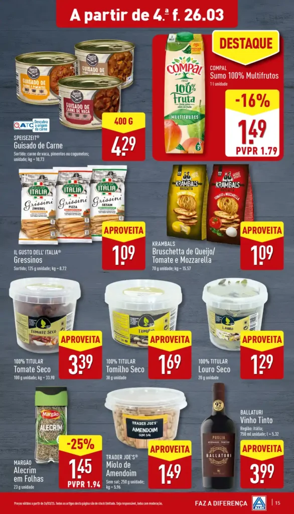 Folheto Aldi 26 de Março a 1 de Abril de 2025 - Página 15