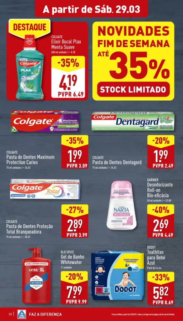 Folheto Aldi 26 de Março a 1 de Abril de 2025 - Página 32