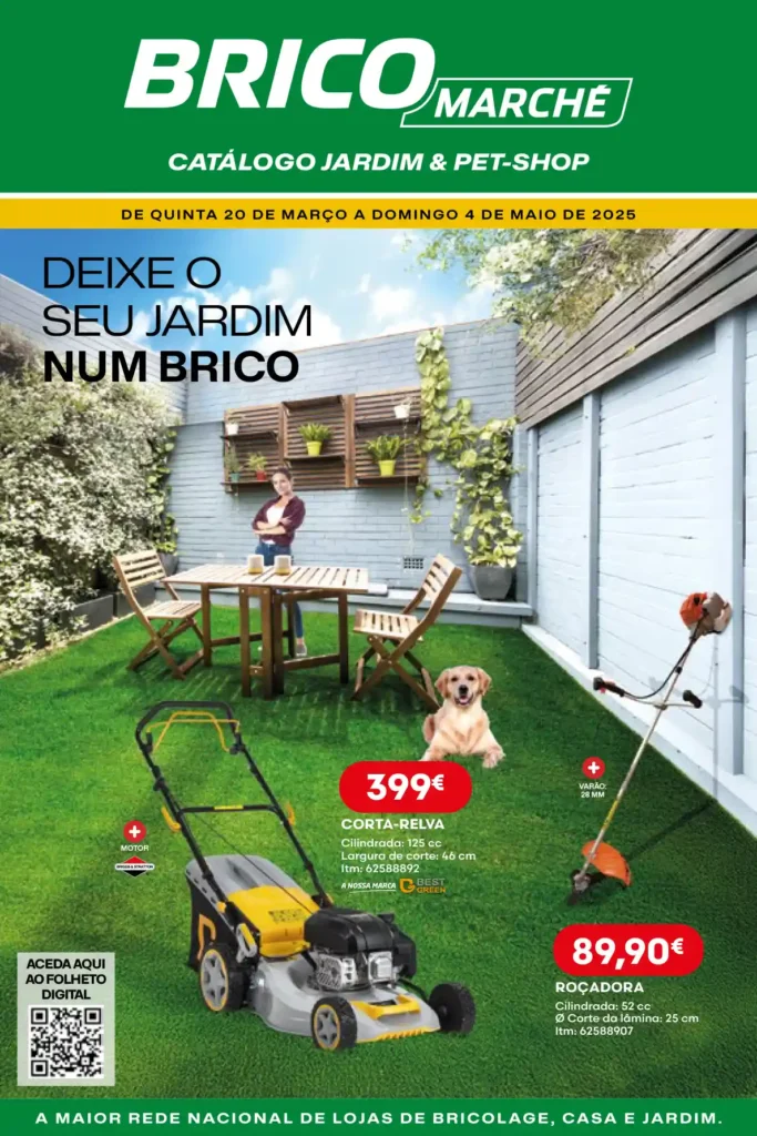 Folheto Bricomarché Jardim e Pet-Shop 20 de Março a 4 de Maio de 2025 - Página 1