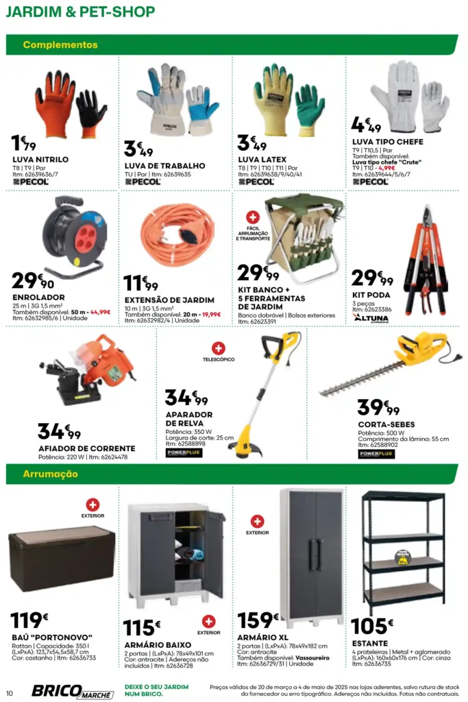 Folheto Bricomarché Jardim e Pet-Shop 20 de Março a 4 de Maio de 2025 - Página 10