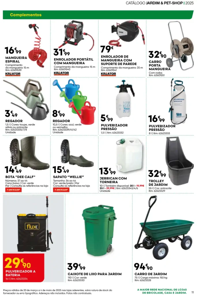 Folheto Bricomarché Jardim e Pet-Shop 20 de Março a 4 de Maio de 2025 - Página 11