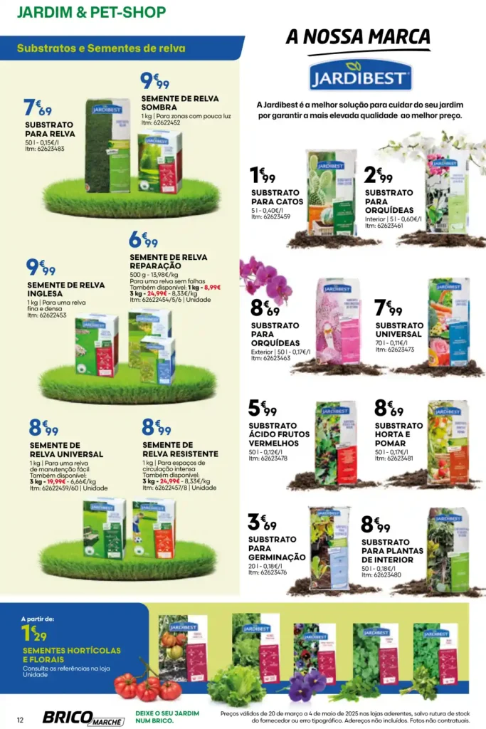 Folheto Bricomarché Jardim e Pet-Shop 20 de Março a 4 de Maio de 2025 - Página 12