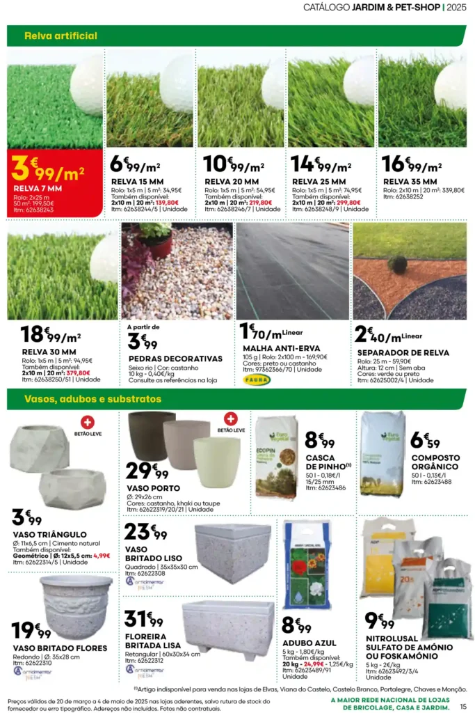 Folheto Bricomarché Jardim e Pet-Shop 20 de Março a 4 de Maio de 2025 - Página 15