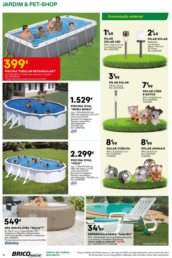 Folheto Bricomarché Jardim e Pet-Shop 20 de Março a 4 de Maio de 2025 - Página 16