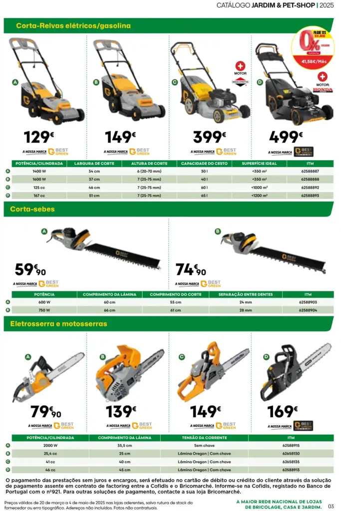 Folheto Bricomarché Jardim e Pet-Shop 20 de Março a 4 de Maio de 2025 - Página 3