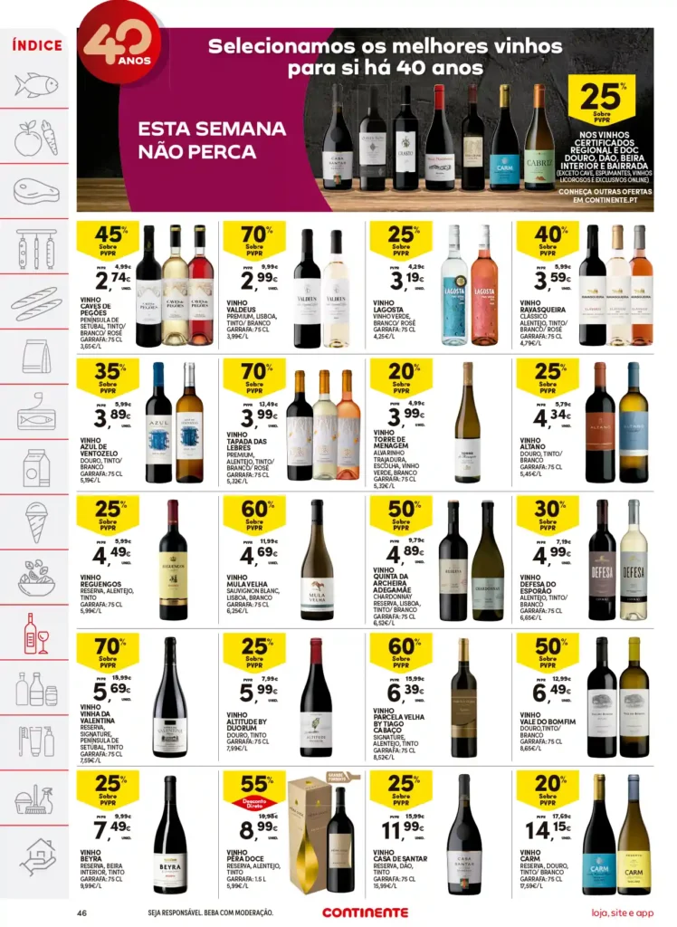 Folheto Continente 18 a 24 de Março de 2025 - Página 46