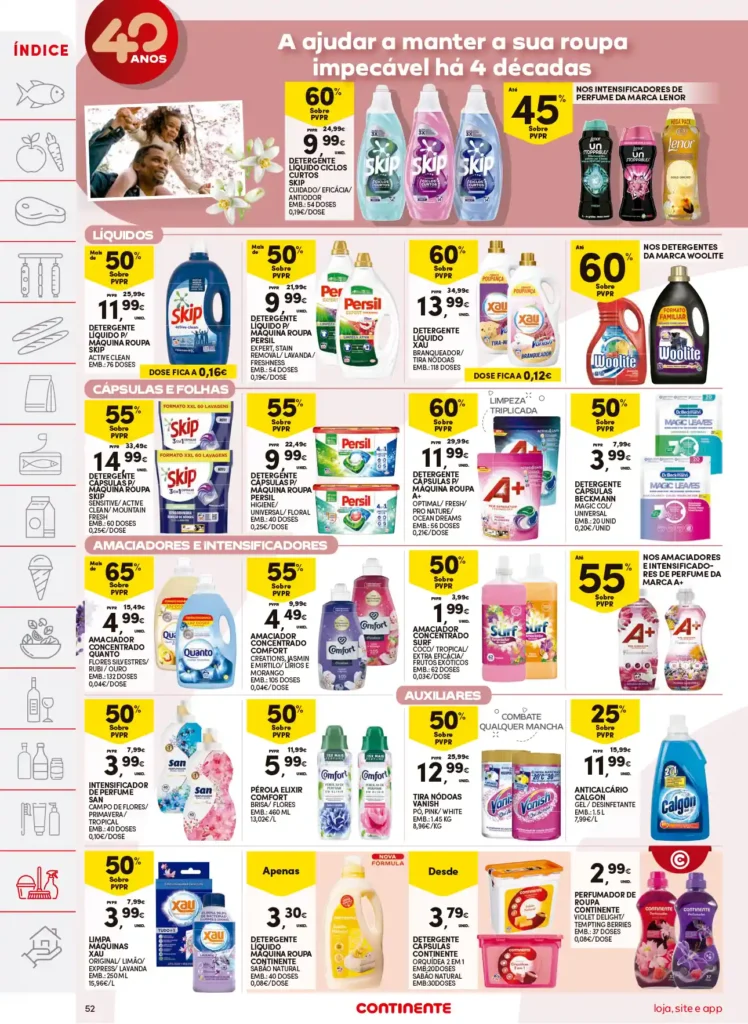 Folheto Continente 18 a 24 de Março de 2025 - Página 52