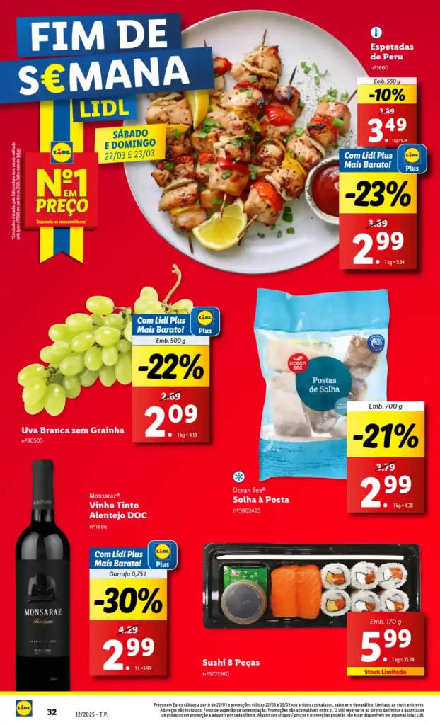 Folheto Lidl 20 a 26 de Março de 2025 - Página 32