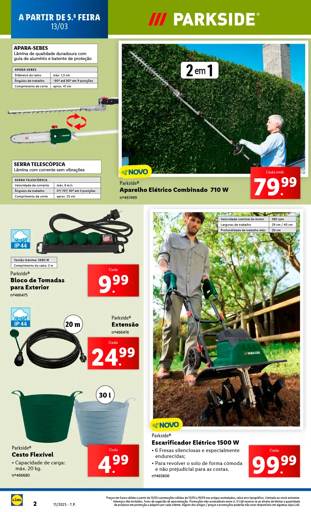 Parkside® Aparelho Elétrico Combinado 710 W