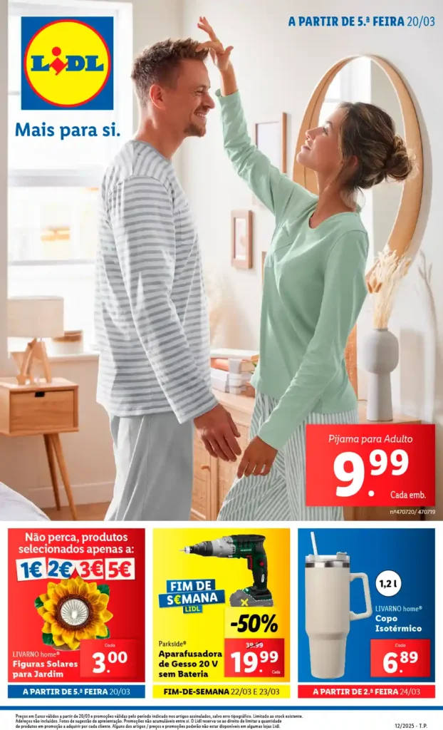 Folheto Lidl Bazar 20 a 26 de Março de 2025 - Página 01