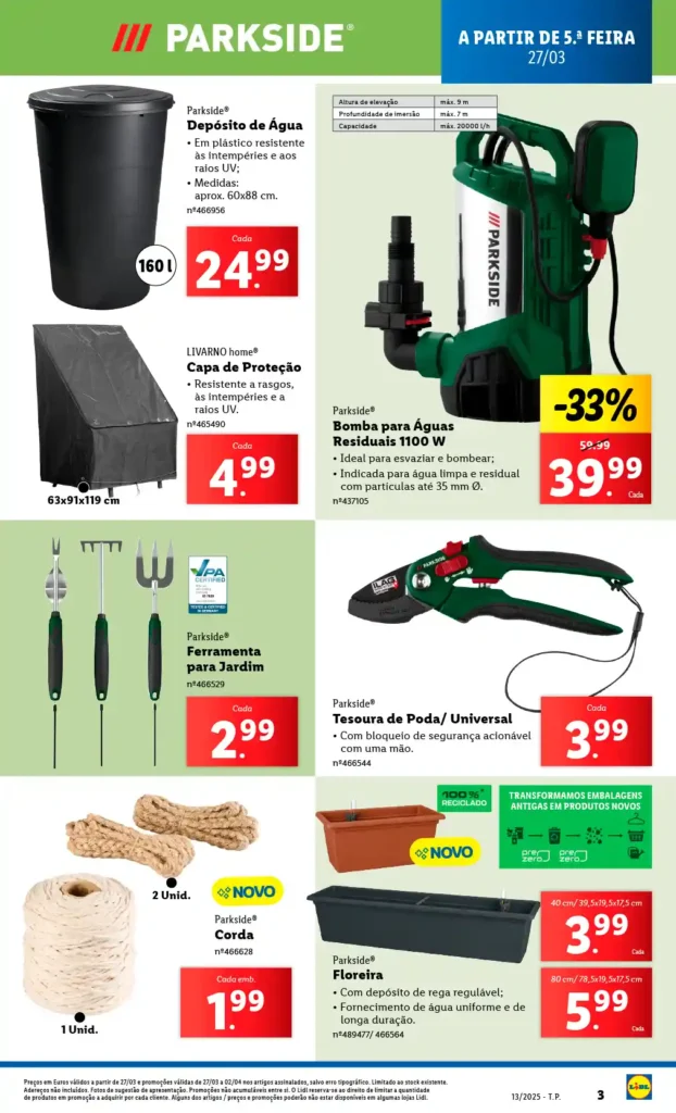 Folheto Lidl Bazar 27 de Março a 2 de Abril de 2025 - Página 03