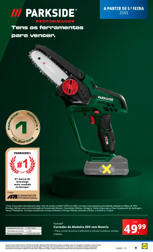 Folheto Lidl Bazar 27 de Março a 2 de Abril de 2025 - Página 09