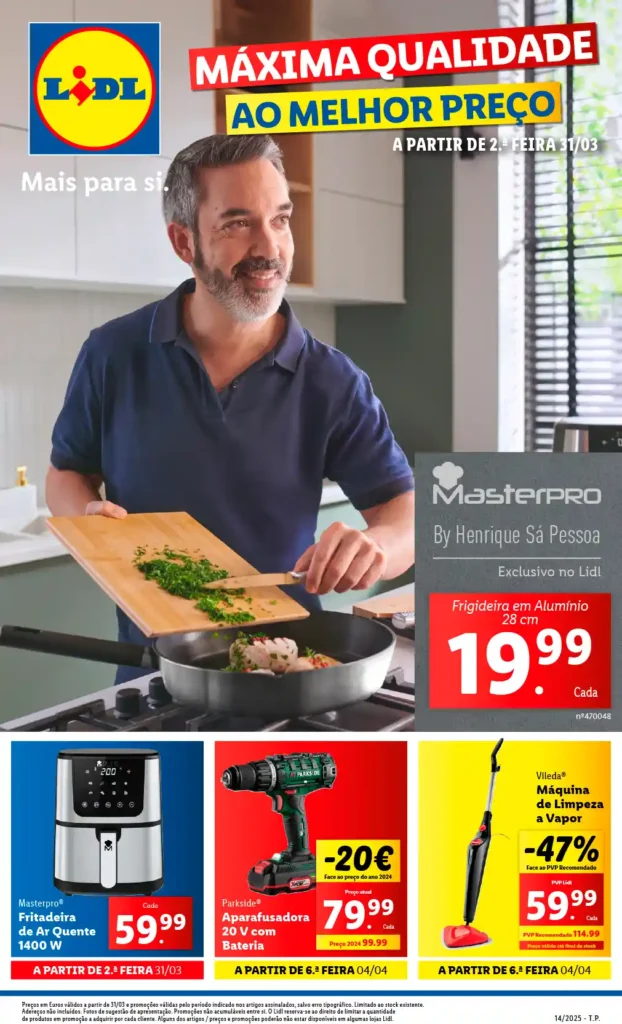 Folheto Lidl Bazar 31 de Março a 6 de Abril de 2025 - Página 01