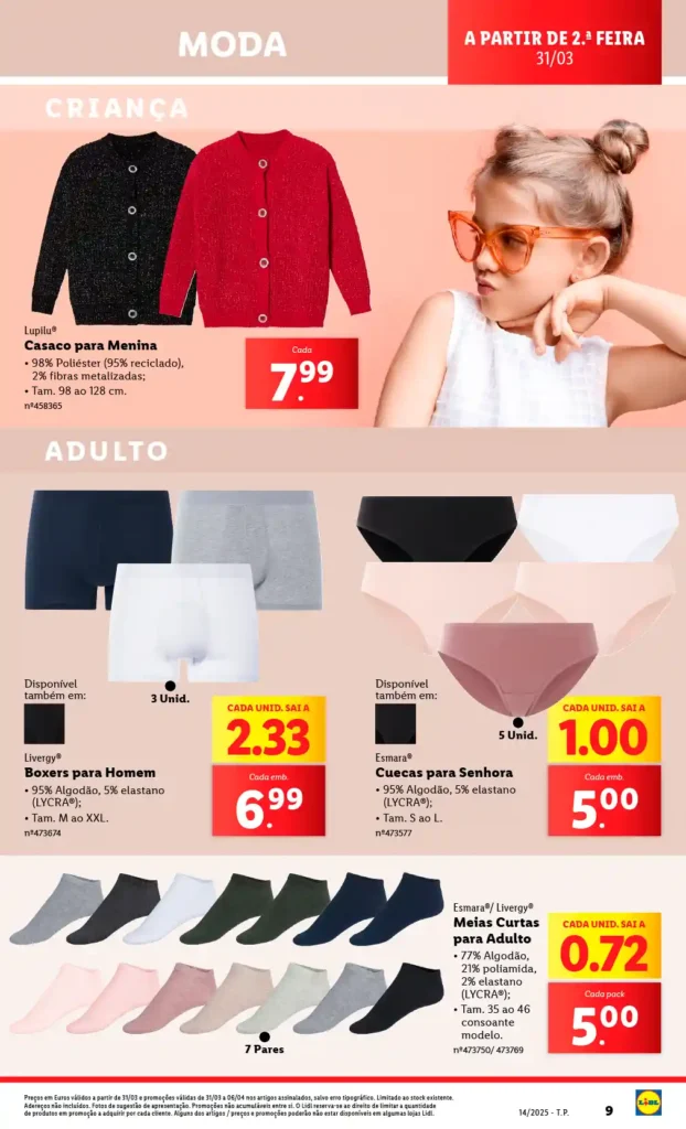 Folheto Lidl Bazar 31 de Março a 6 de Abril de 2025 - Página 09