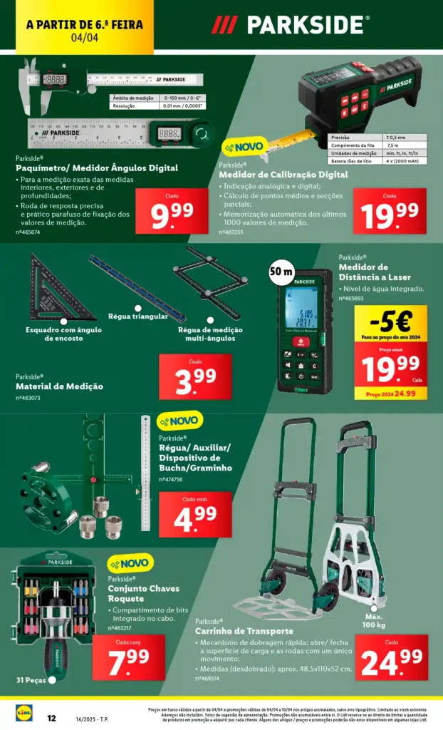 Folheto Lidl Bazar 31 de Março a 6 de Abril de 2025 - Página 12