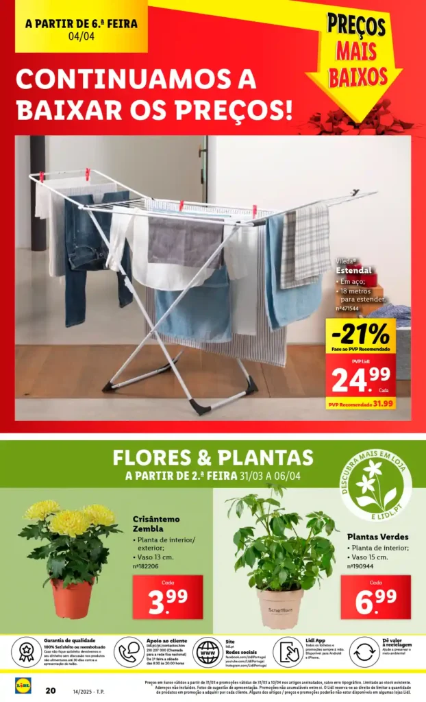 Folheto Lidl Bazar 31 de Março a 6 de Abril de 2025 - Página 20