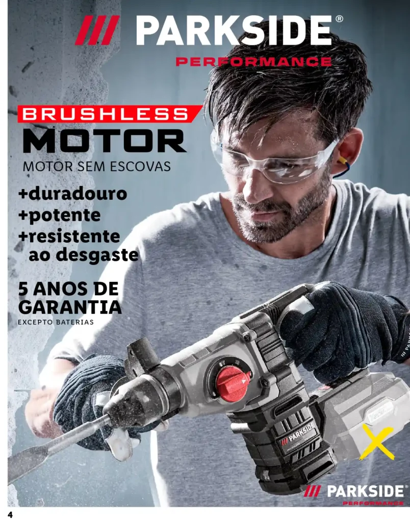 Folheto Lidl Parkside Baterias e Ferramentas 2025 - Página 04