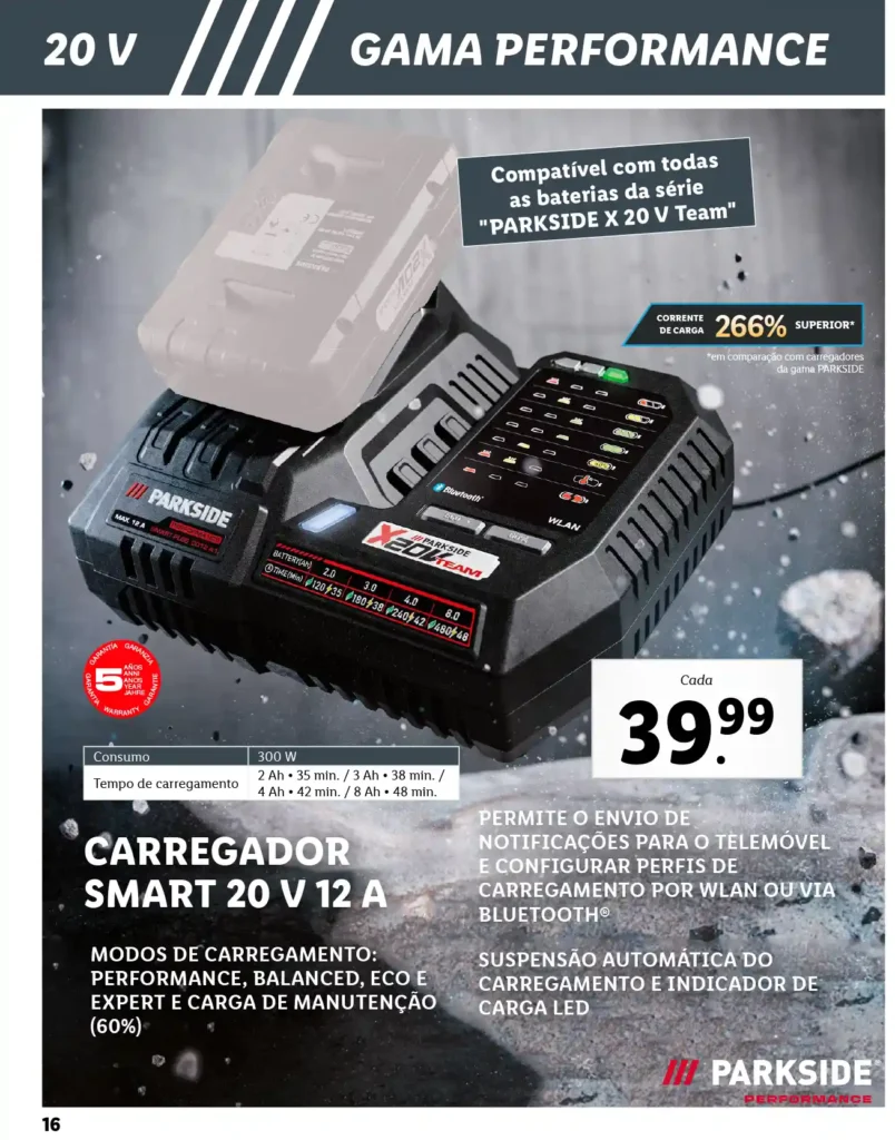 Folheto Lidl Parkside Baterias e Ferramentas 2025 - Página 16