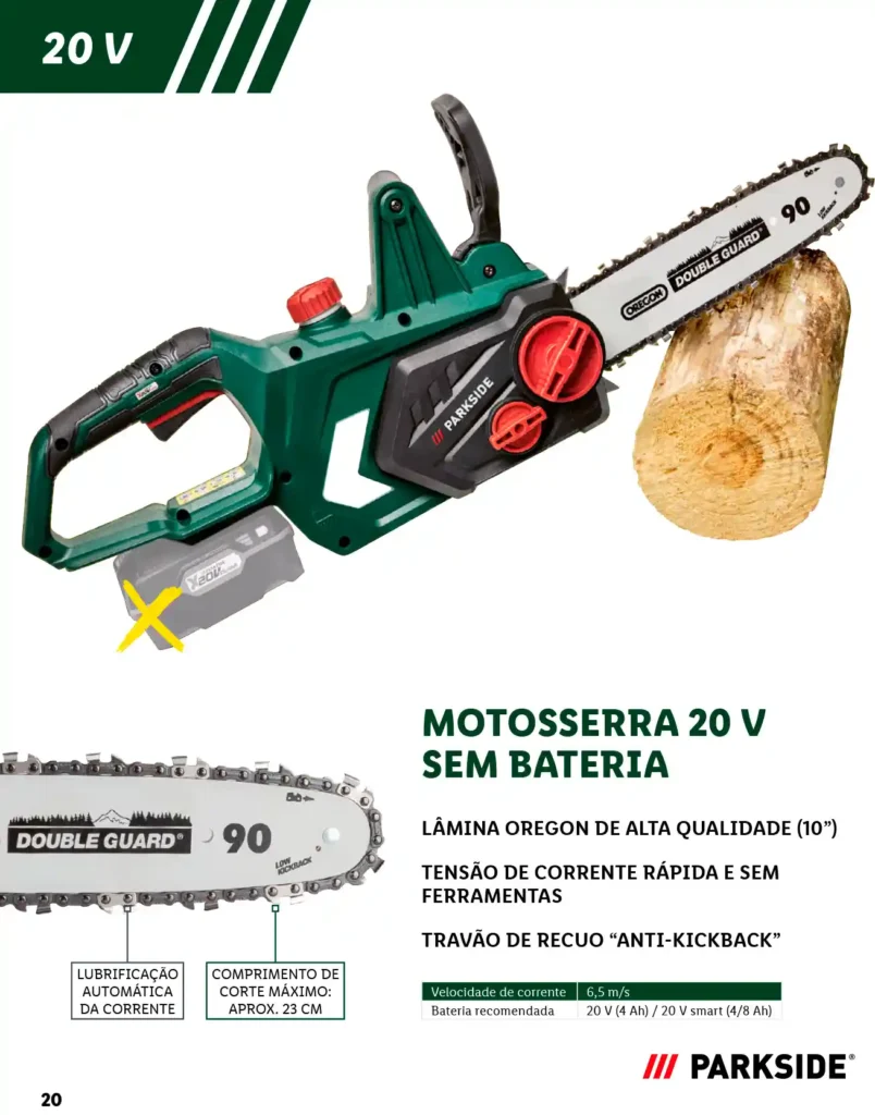 Folheto Lidl Parkside Baterias e Ferramentas 2025 - Página 20