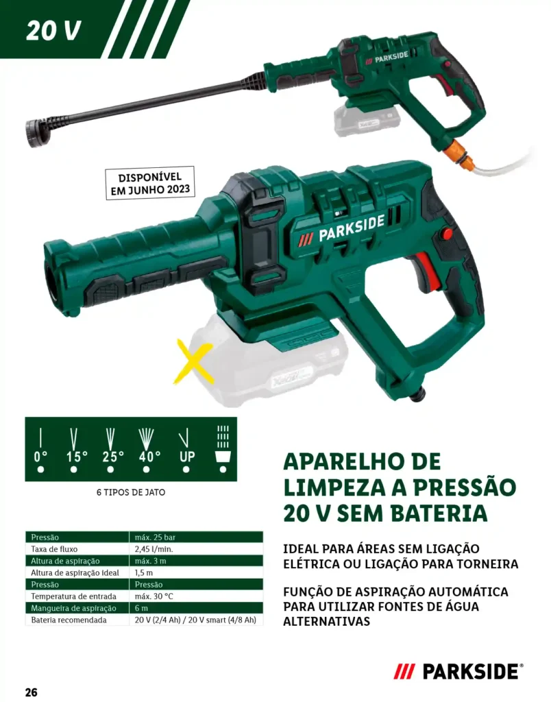 Folheto Lidl Parkside Baterias e Ferramentas 2025 - Página 26