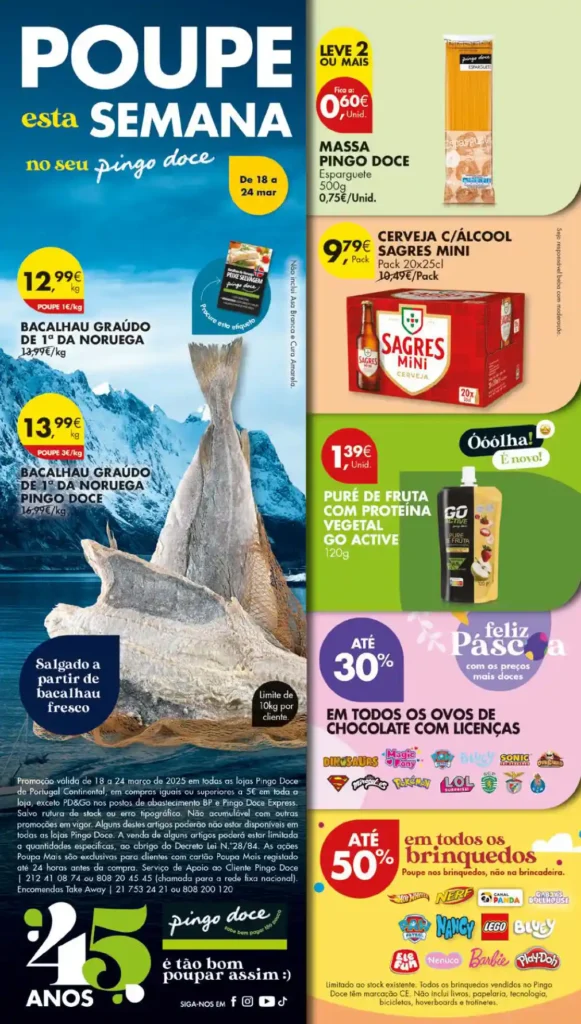 Folheto Pingo Doce 18 a 24 de Março de 2025 - Página  Página 52