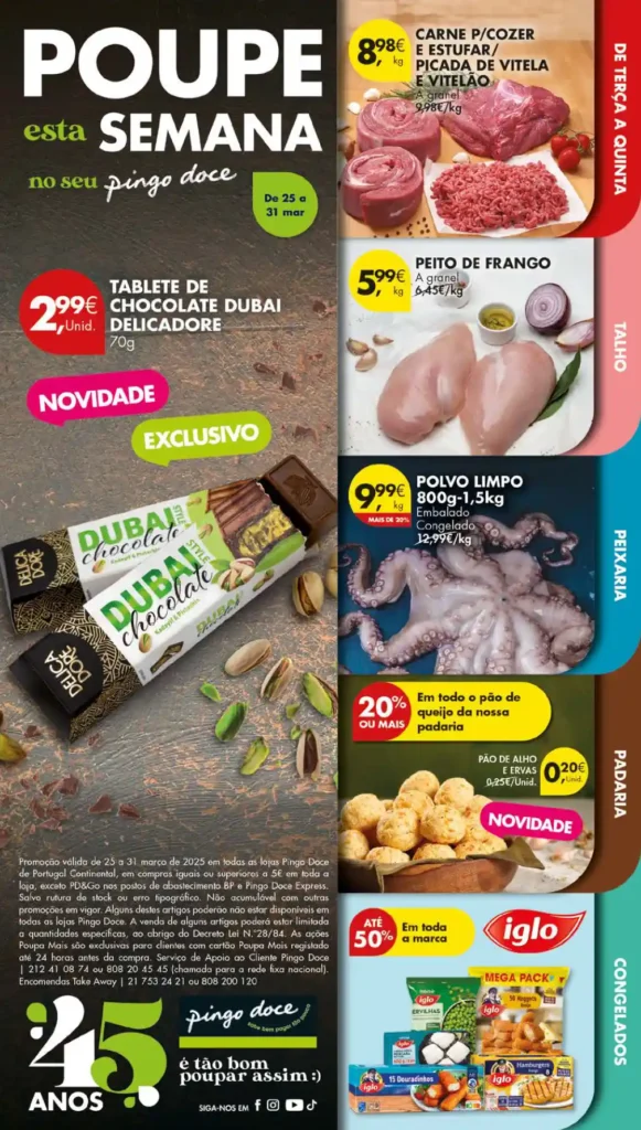 Folheto Pingo Doce 25 e 32 de Março de 2025 - Página 01