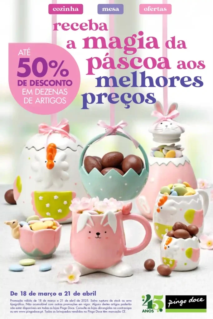 Folheto Pingo Doce Bazar 18 de Março a 21 de Abril de 2025 - Página 01
