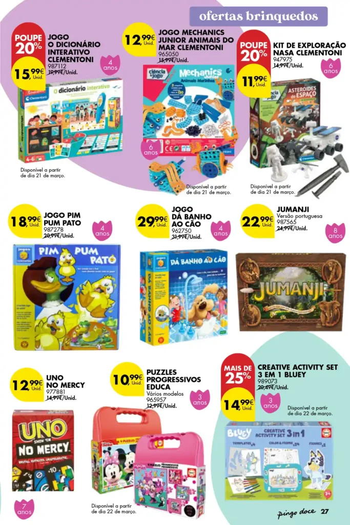 Folheto Pingo Doce Bazar 18 de Março a 21 de Abril de 2025 - Página 27