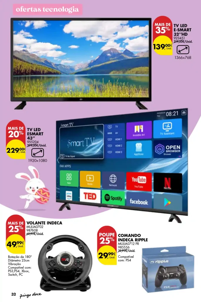 Folheto Pingo Doce Bazar 18 de Março a 21 de Abril de 2025 - Página 32