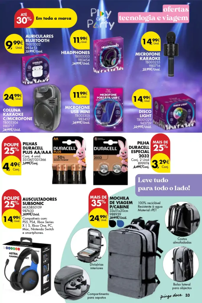 Folheto Pingo Doce Bazar 18 de Março a 21 de Abril de 2025 - Página 33