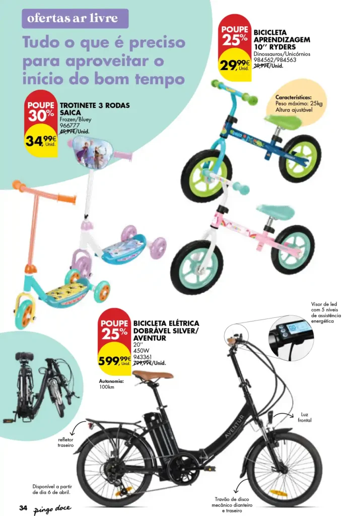Folheto Pingo Doce Bazar 18 de Março a 21 de Abril de 2025 - Página 34