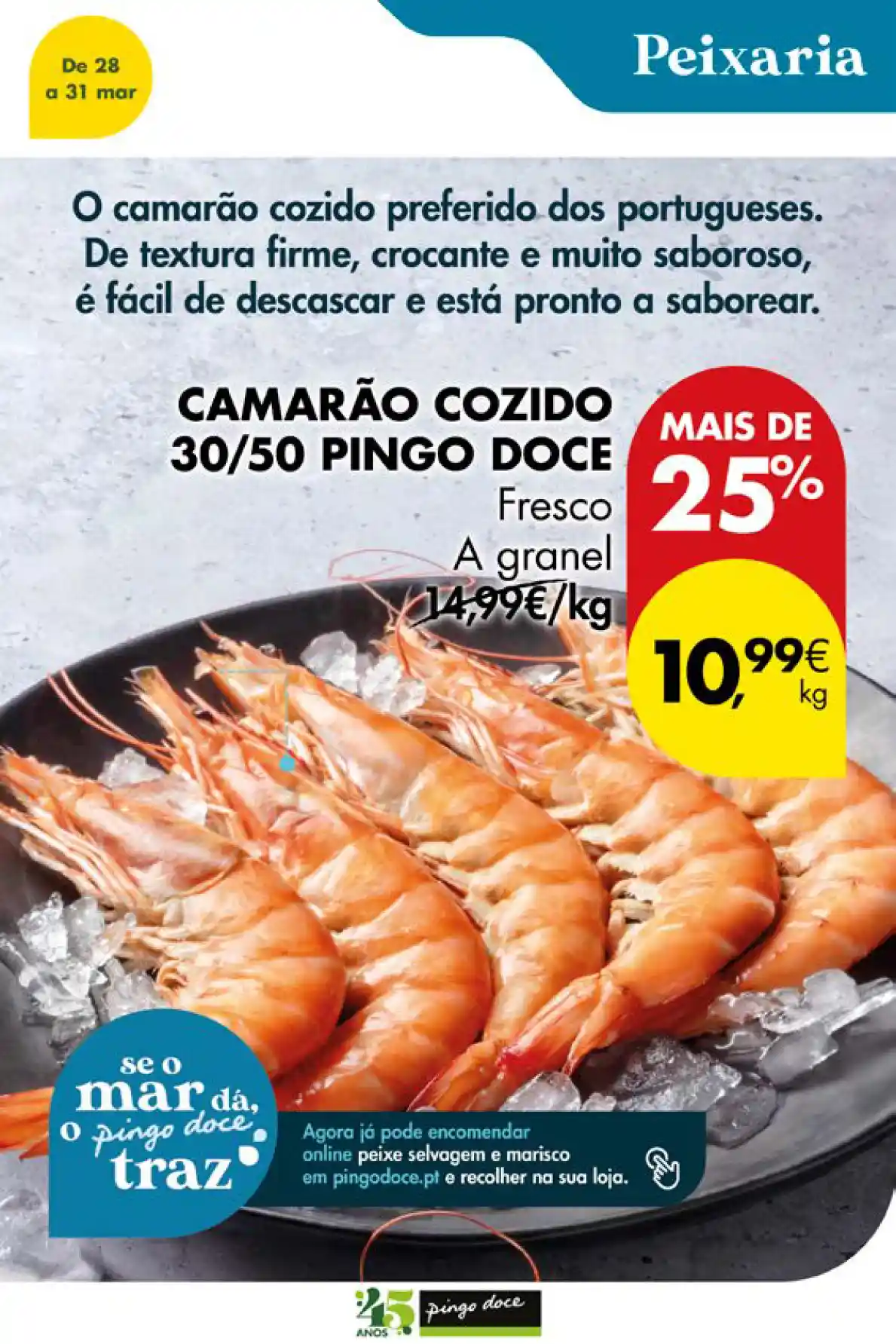 Camarão Cozido 30/50