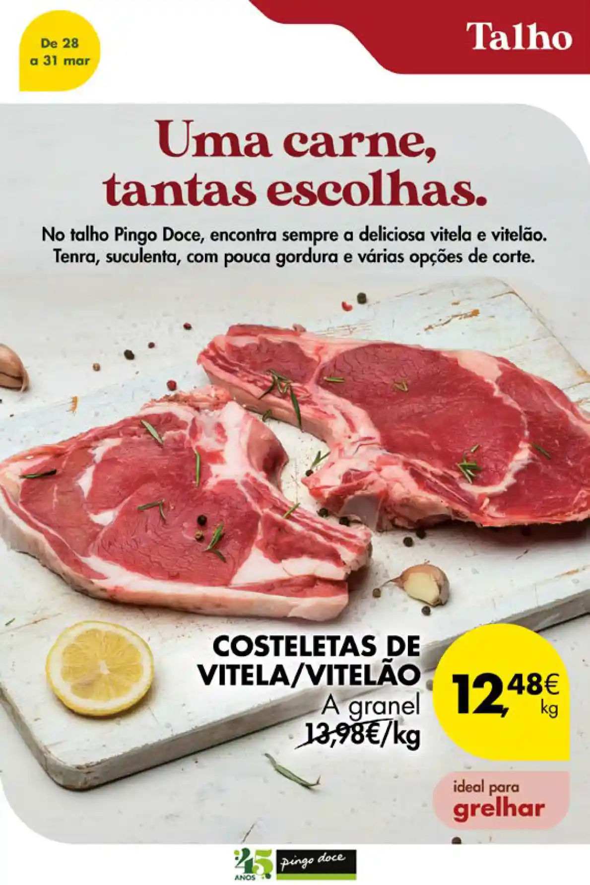 Costeletas de Vitela/Vitelão