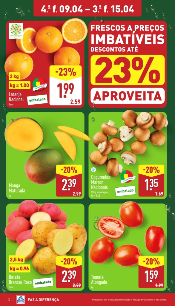 Folheto Aldi de 9 a 15 de Abril 2025 - Página 02