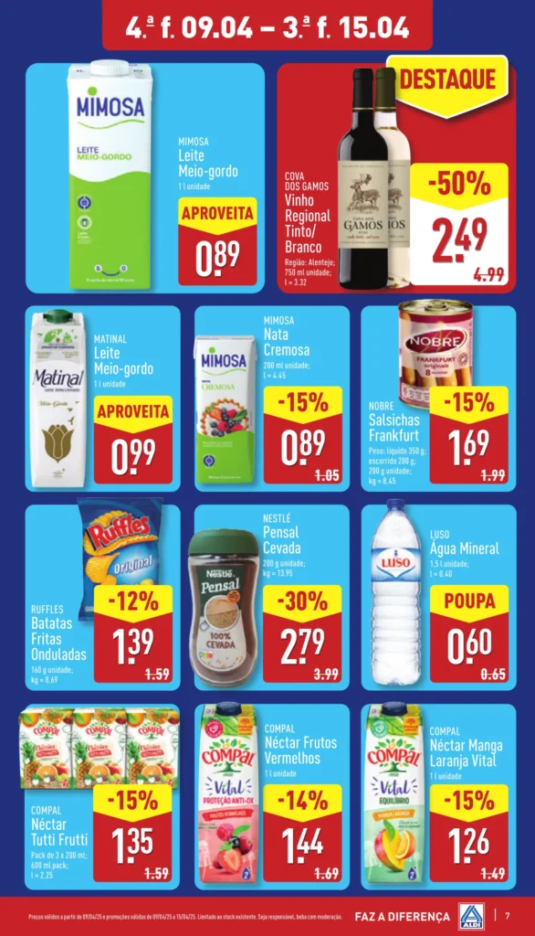 Folheto Aldi de 9 a 15 de Abril 2025 - Página 07