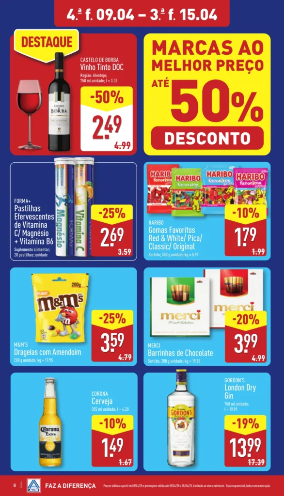 Folheto Aldi de 9 a 15 de Abril 2025 - Página 08