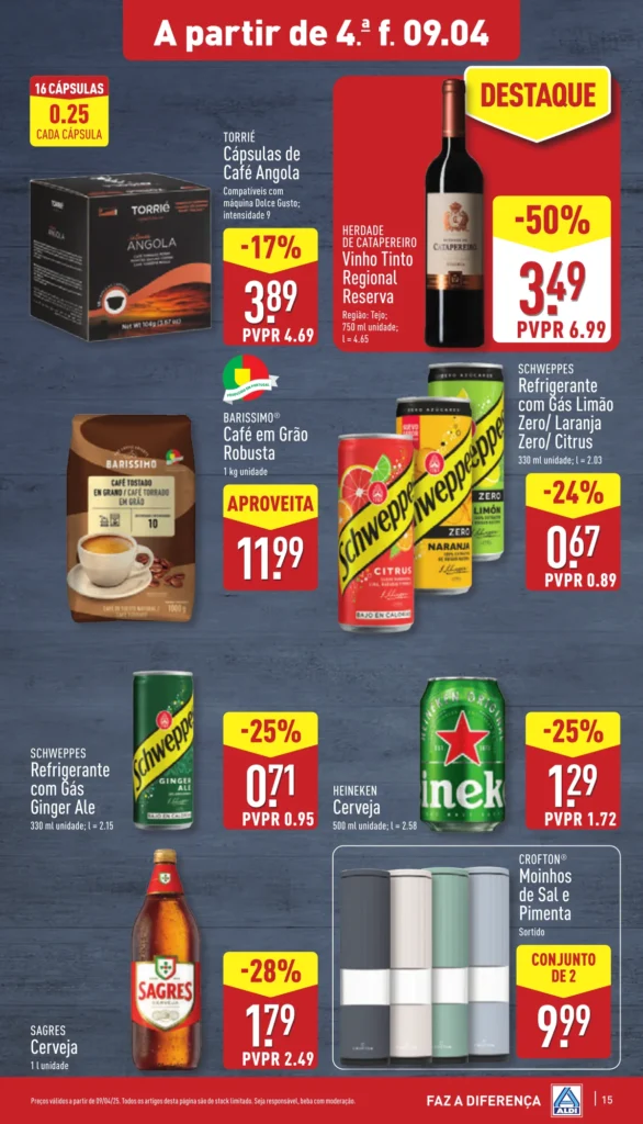 Folheto Aldi de 9 a 15 de Abril 2025 - Página 15
