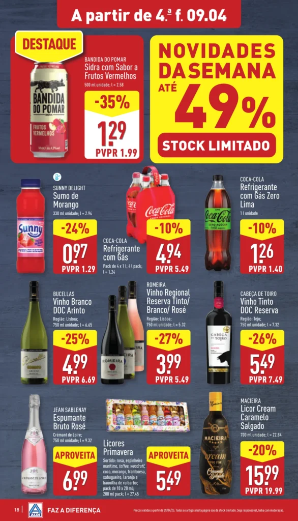 Folheto Aldi de 9 a 15 de Abril 2025 - Página 18
