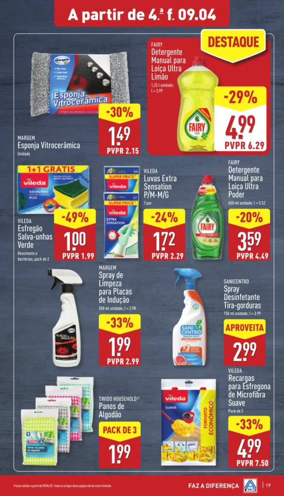 Folheto Aldi de 9 a 15 de Abril 2025 - Página 19