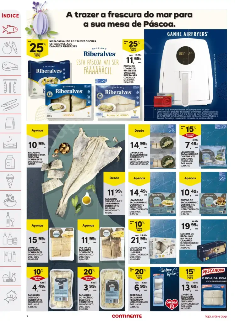 Folheto Continente de 15 a 21 Abril 2025 - Página 02