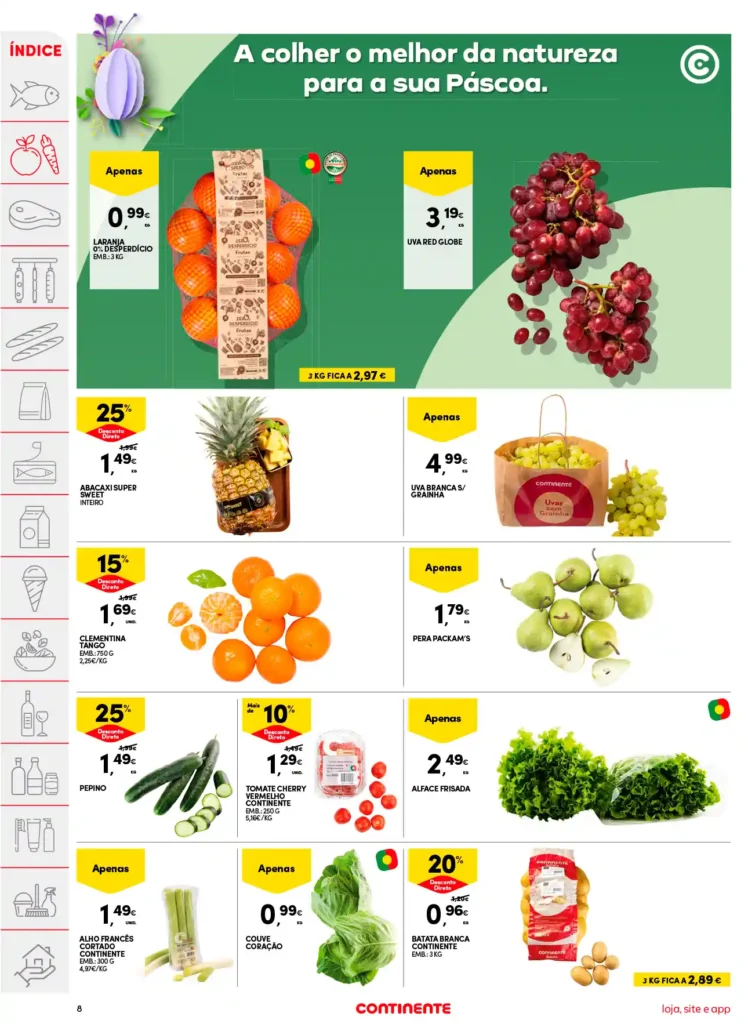 Folheto Continente de 8 a 14 Abril 2025 - Página 08