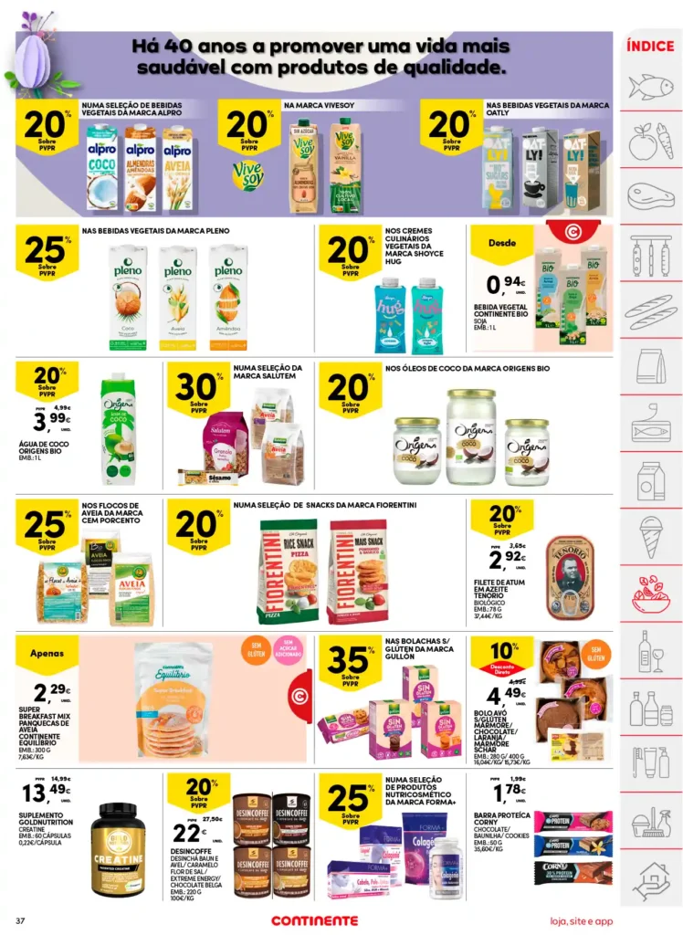 Folheto Continente de 8 a 14 Abril 2025 - Página 37
