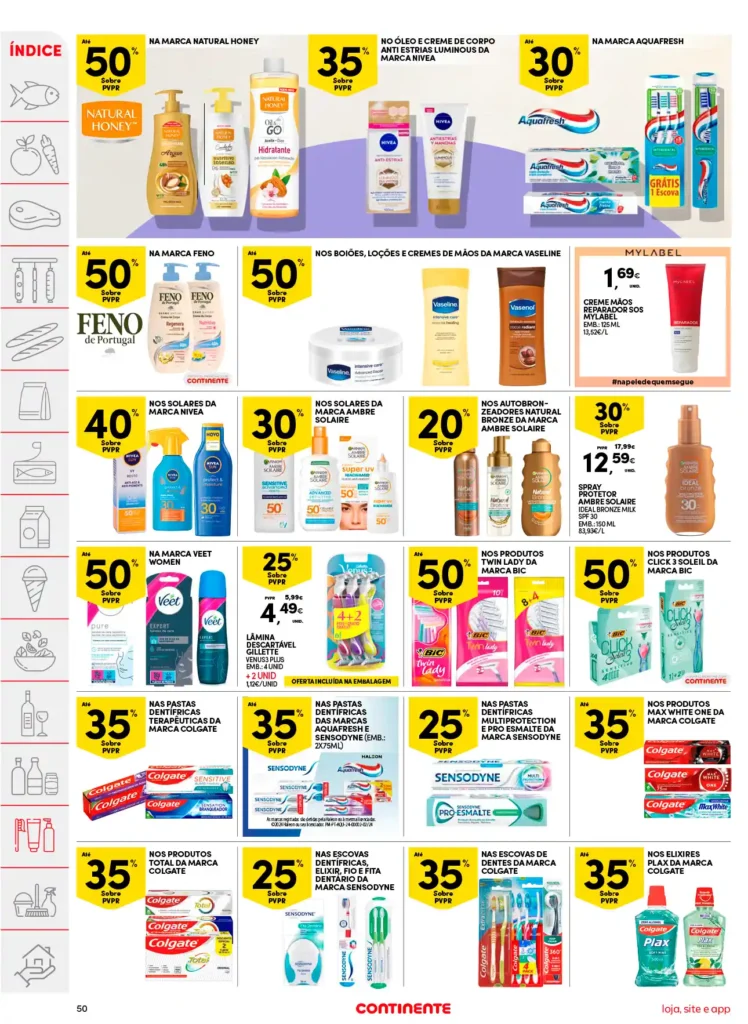 Folheto Continente de 8 a 14 Abril 2025 - Página 50